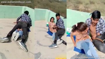 Indian-Naked-Lovers-Caught-Fucking-On-The-Roof-Desi-Outdoor-Sex-Video-XXX-Photo